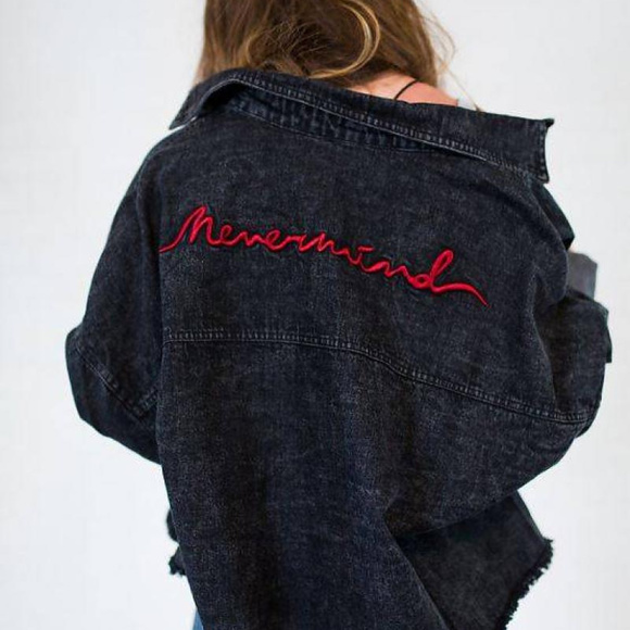 Lush Jackets & Blazers - 🎉LUSH - oversized “Nevermind” jean jacket🎉